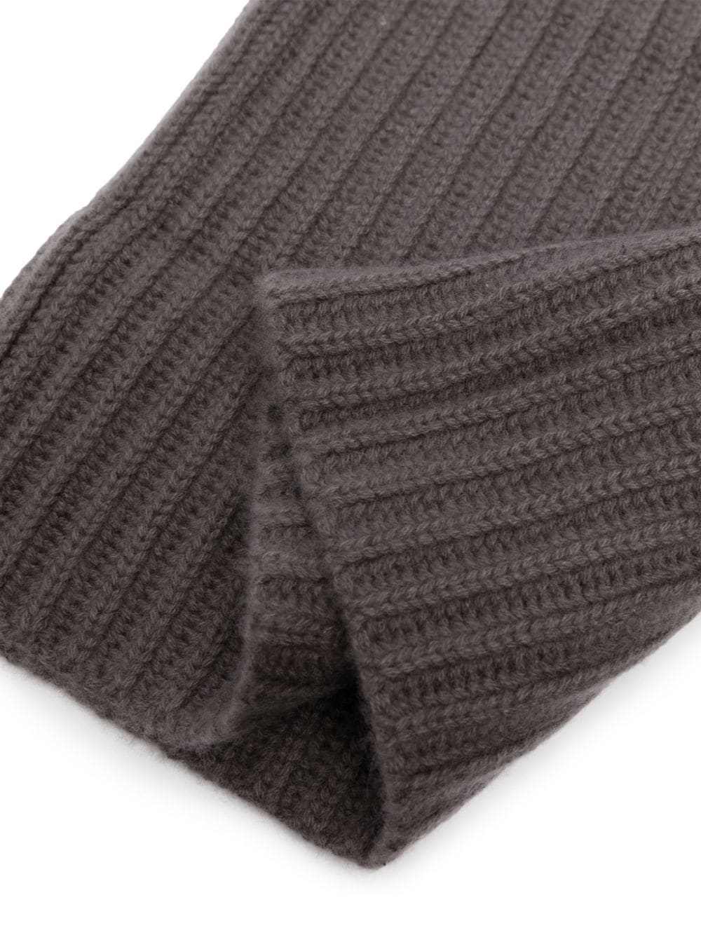 Shop Liska Ribbed-knit Cashmere Beanie In Grey