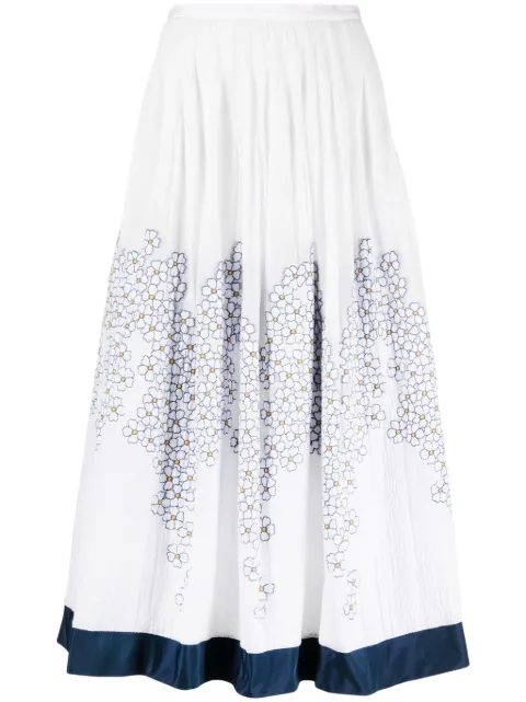 Gemy Maalouf floral-print A-line maxi skirt 