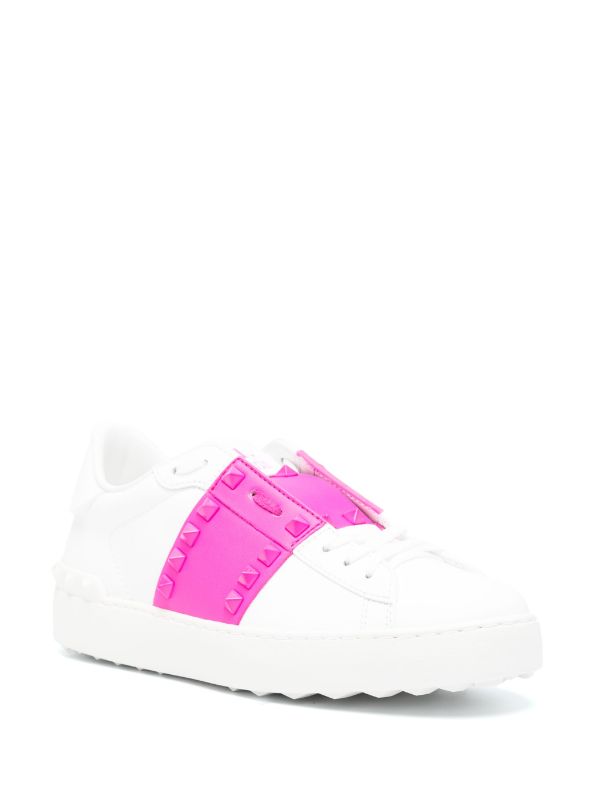 Valentino Garavani Rockstud Untitled Leather Sneakers - Farfetch