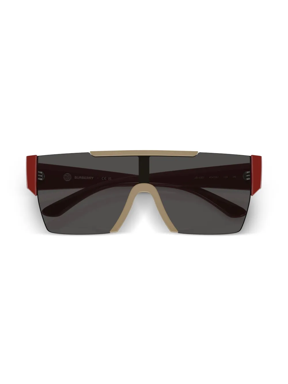 Burberry Eyewear JB4387 zonnebril met oversized montuur Beige