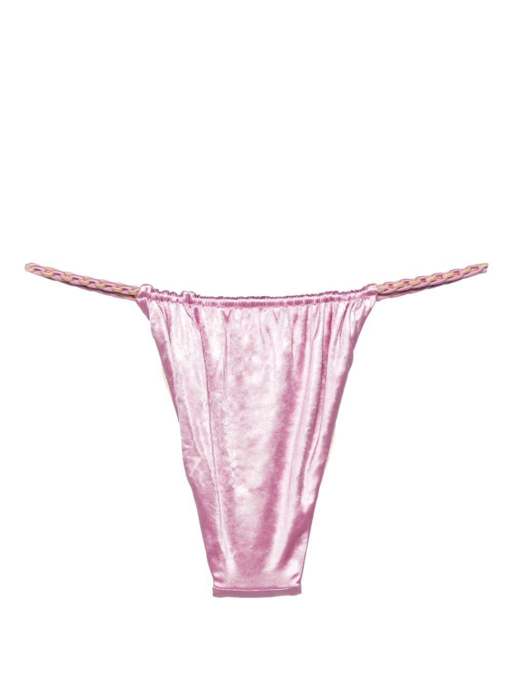 Shop Isa Boulder Ruched Reversible Bikini Bottoms In Pink