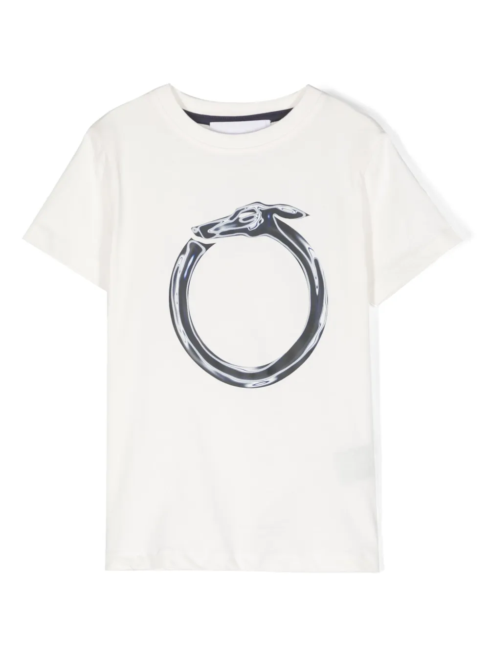 TRUSSARDI JUNIOR LOGO-PRINT COTTON T-SHIRT