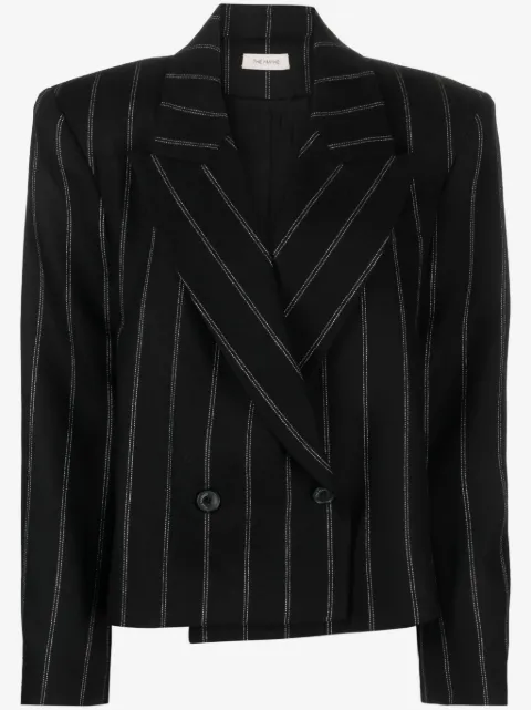The Mannei striped double-breasted wool blazer