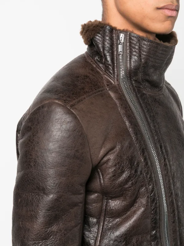 Rick Owens Bauhaus Leather Jacket - Farfetch