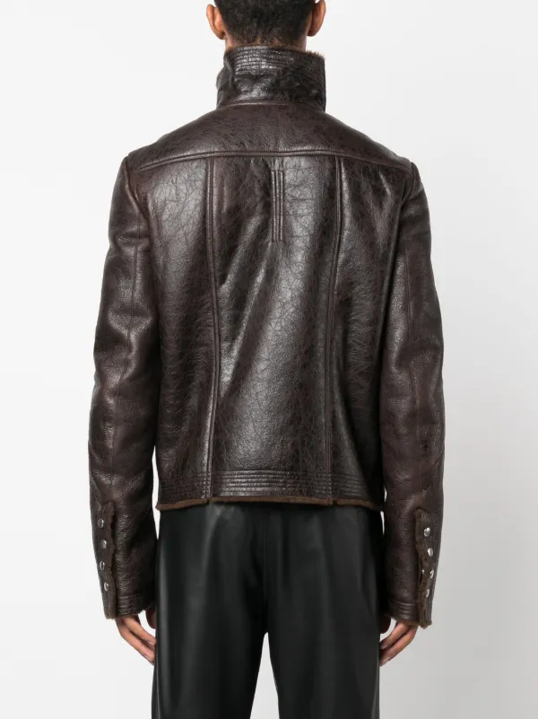 Rick Owens Bauhaus Leather Jacket - Farfetch