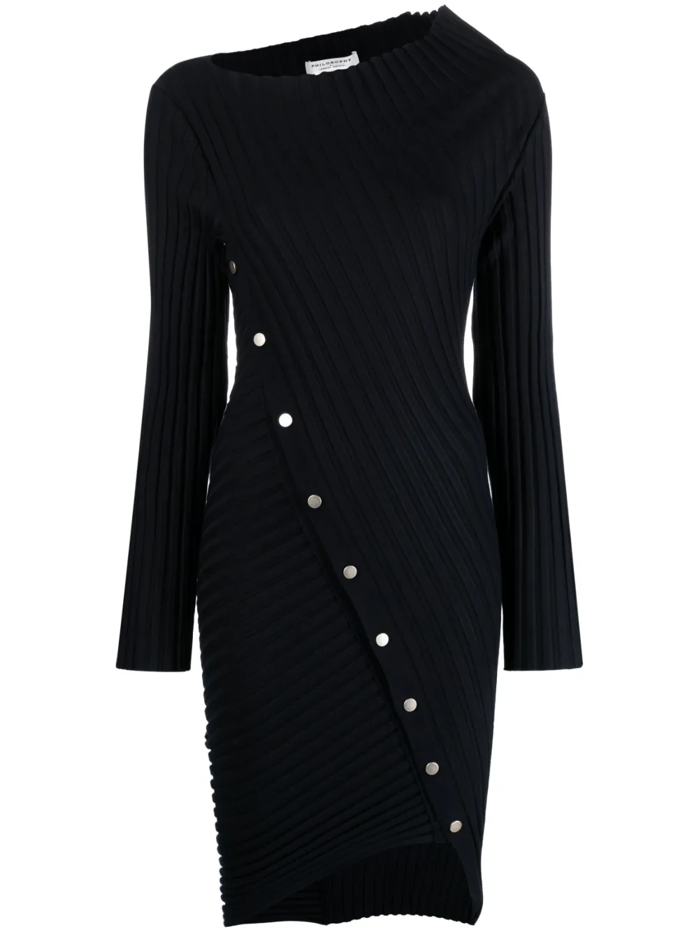 Philosophy Di Lorenzo Serafini asymmetric ribbed minidress