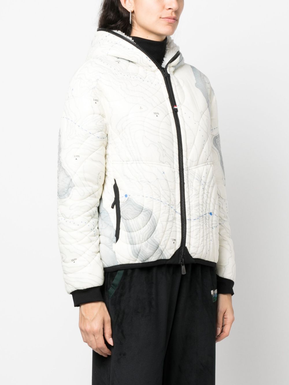 Moncler Grenoble logo-patch Padded Down Coat - Farfetch