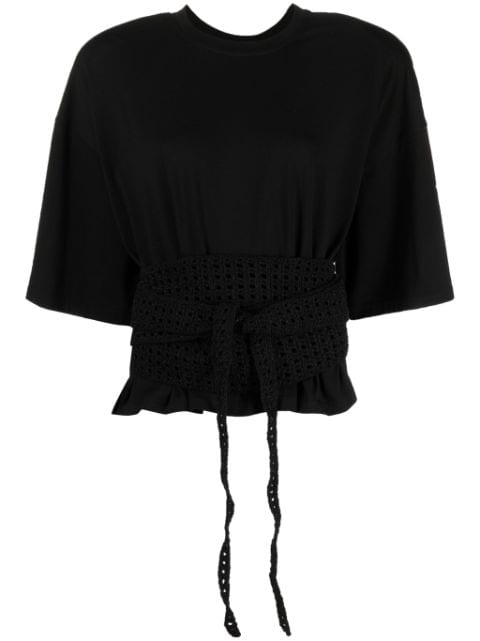 The Mannei Turso crochet-wrapping T-shirt