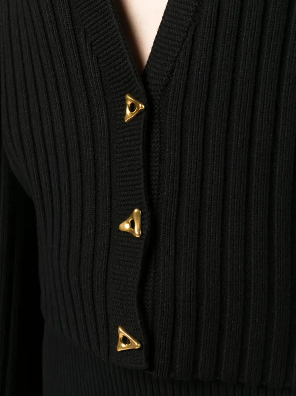 AERON Morrow Vネック カーディガン | ブラック | FARFETCH JP