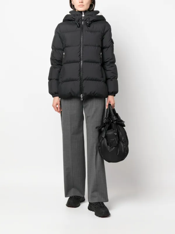 ジャケット MONCLER Woman Jacket Black K10931A0018054A1K 999 Moncler logo-patch padded-design Jacket | Black | FARFETCH