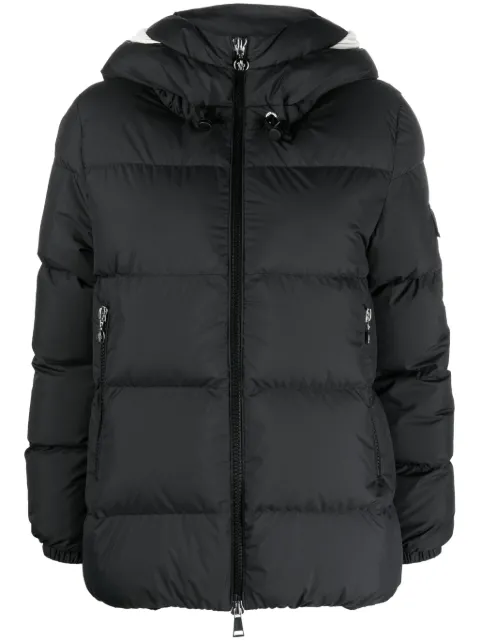 Moncler Gefütterte Jacke mit Logo-Patch