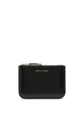 Comme Des Garçons Wallet logo-stamp leather coin purse - Black