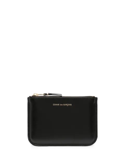 Comme Des Garçons Wallet logo-stamp leather coin purse