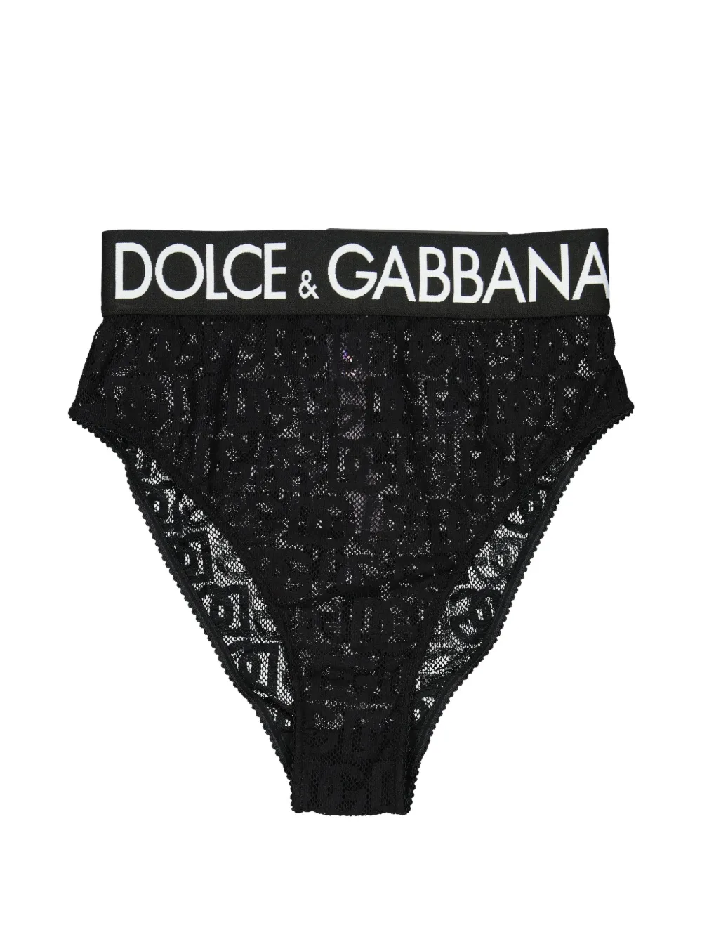 Dolce & Gabbana Slip con logo jacquard - Nero
