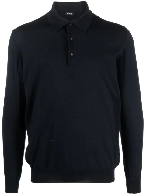 Kiton playera tipo polo manga larga