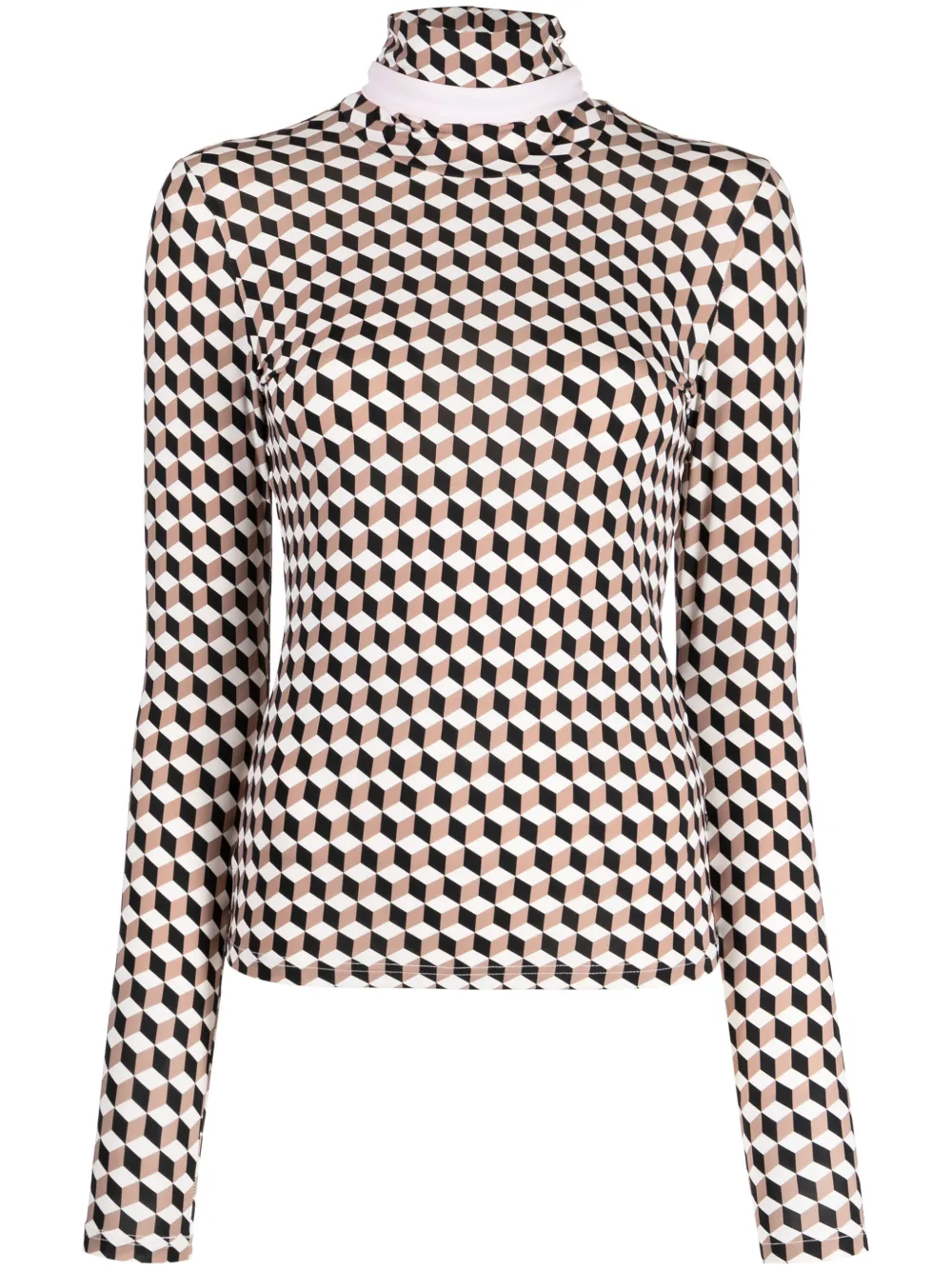 Cynthia Rowley Top met geometrische print Veelkleurig