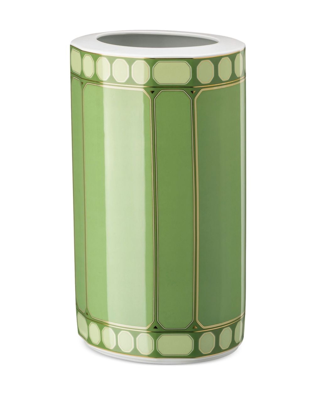 Shop Swarovski Signum Vase (27cm) In Green