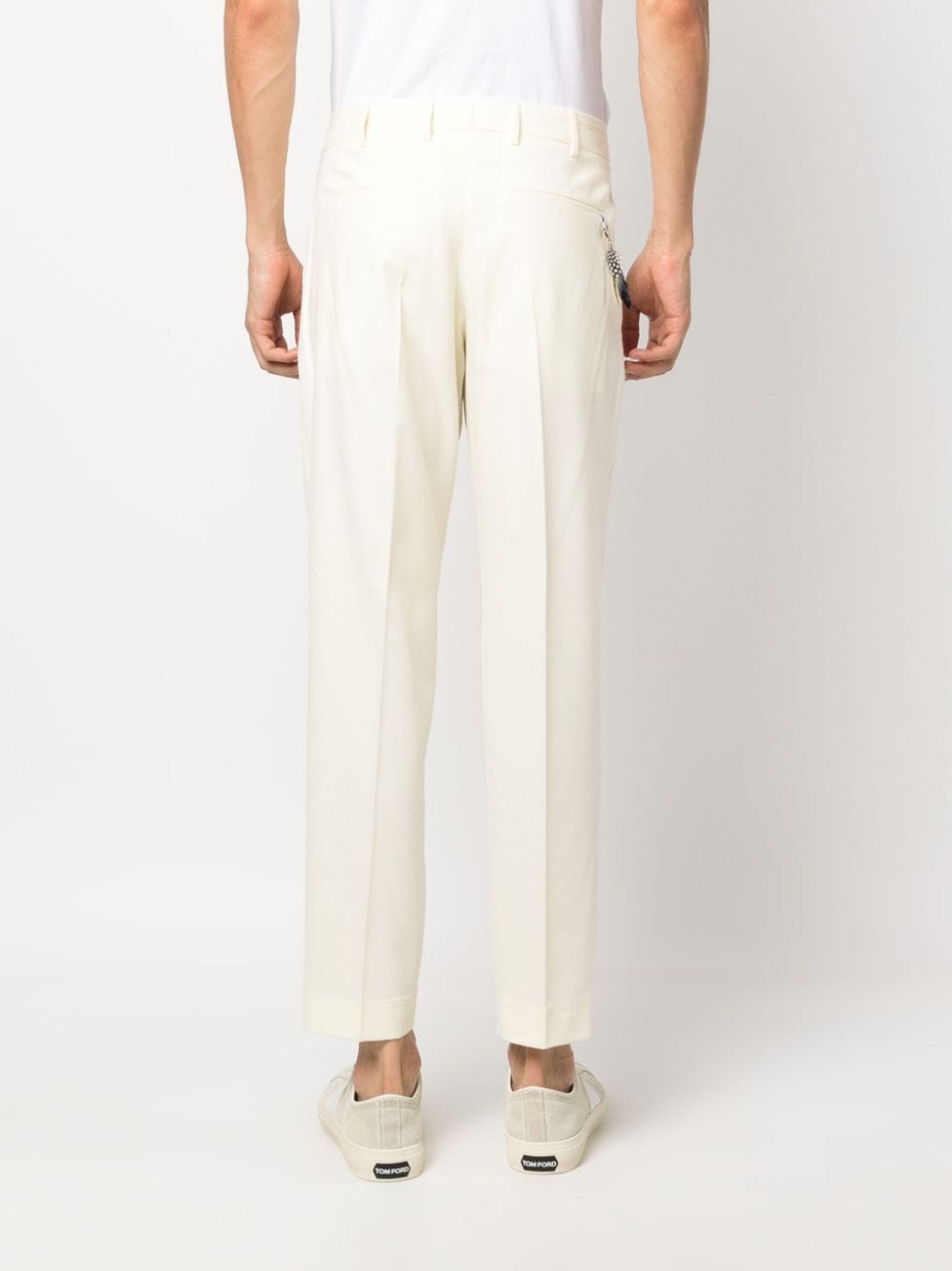 PT Torino Pantalon met toelopende pijpen Wit