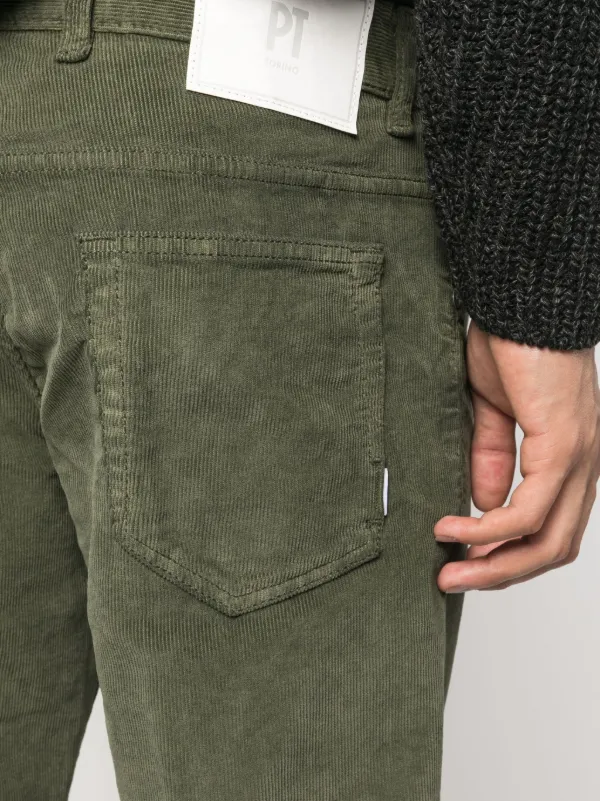 Olive green corduroy store pants