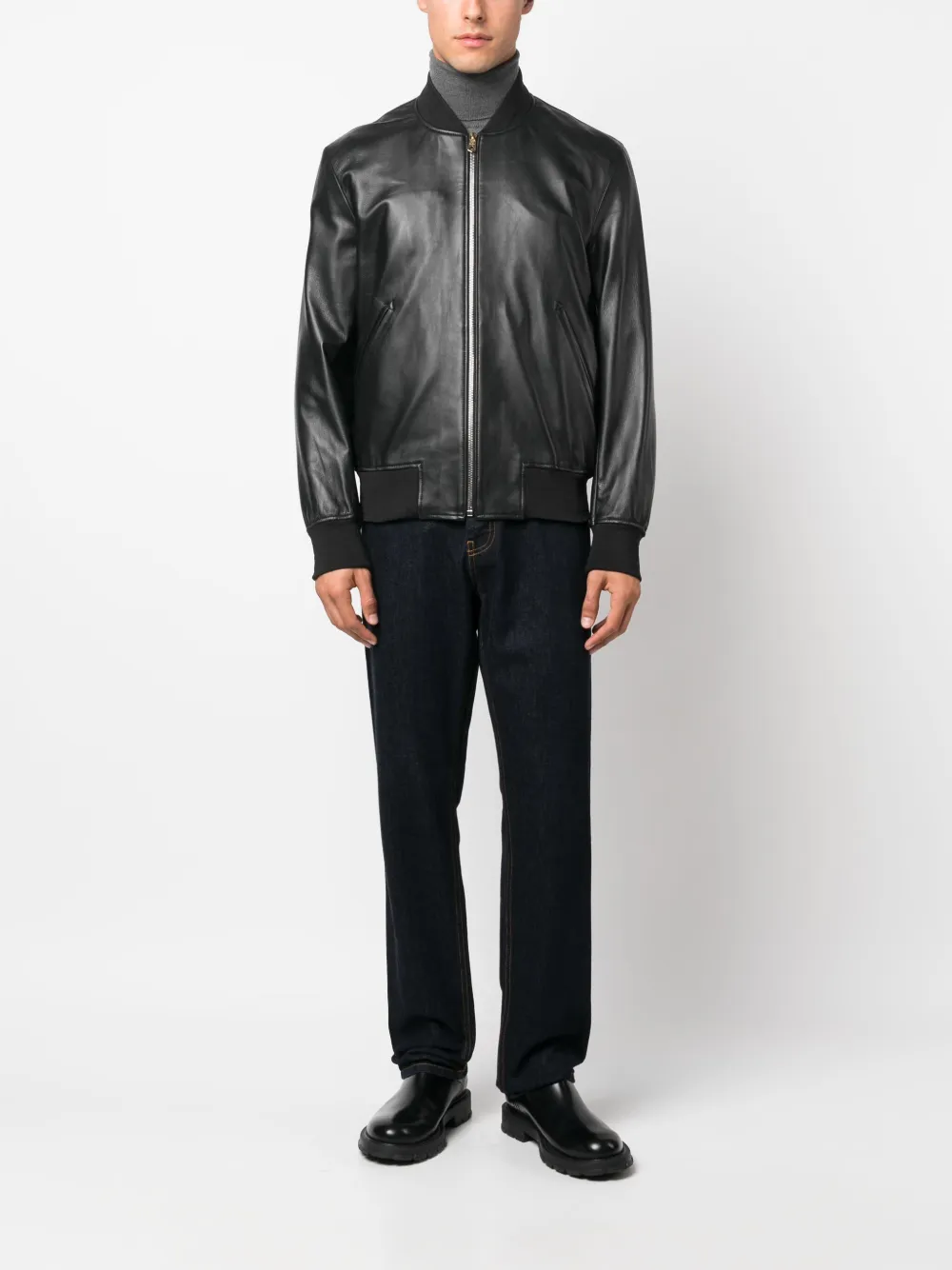 Paul smith leather on sale bomber