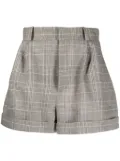 The Mannei Kudebi plaid-check shorts - Grey