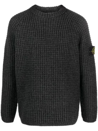 Stone Island Pullover Mit Waffelstrick-Muster - Farfetch