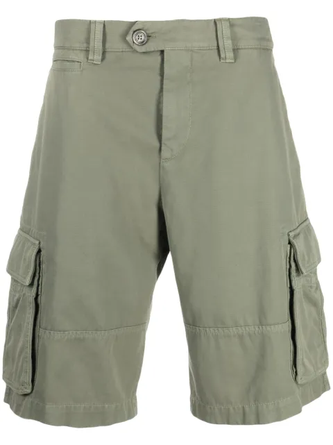 Brunello Cucinelli panelled cotton cargo shorts