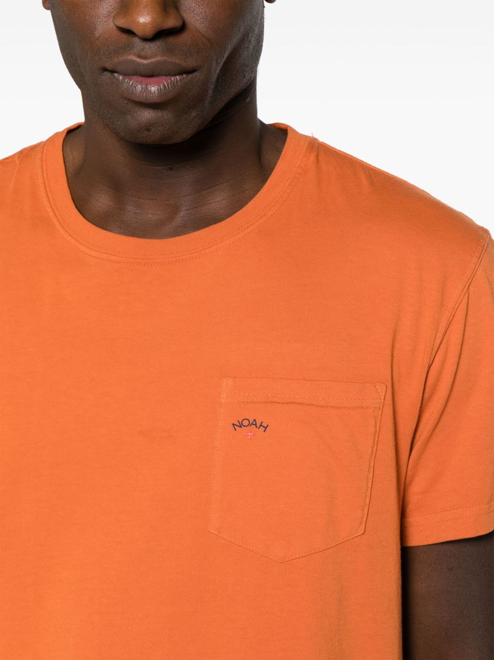 Shop Noah Ny Core Logo-print T-shirt In Orange