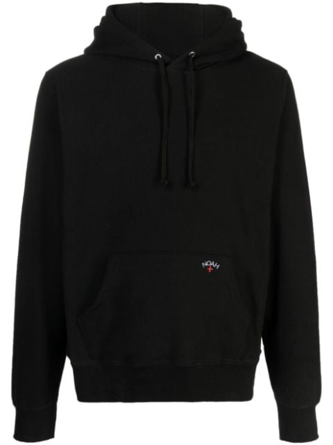 NOAH NY Classic logo-embroidered cotton hoodie