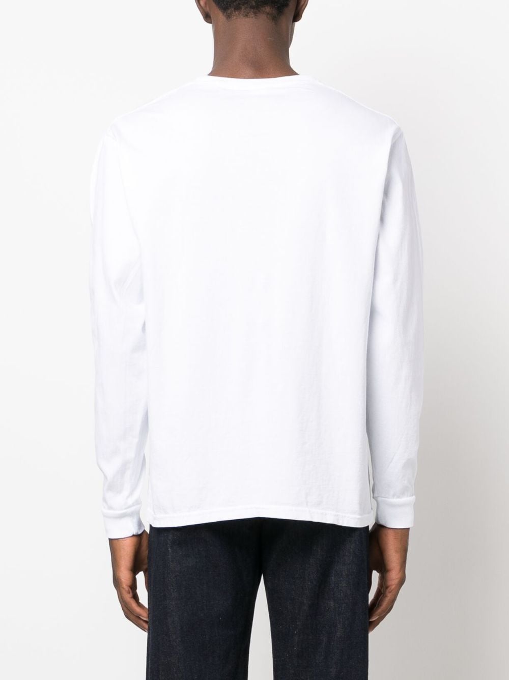 Shop Noah Ny Logo-print Long-sleeved T-shirt In White