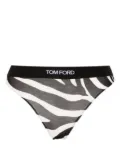 TOM FORD Optical zebra-print thong - White