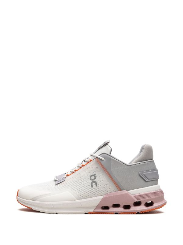 On Running Cloudnova Flux Undyed-White/Zephyr Sneakers - Farfetch