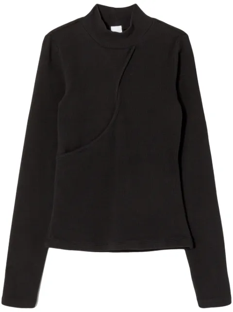 RE/DONE keyhole cut-out mock neck top