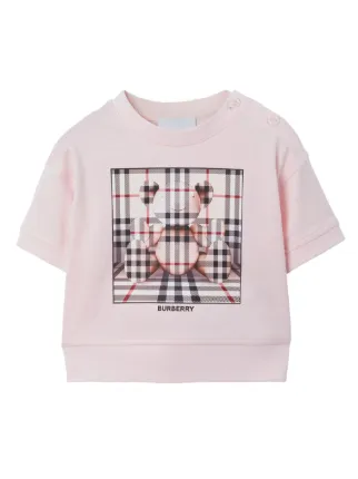 Burberry Kids Thomas Bear Cotton T-shirt | Pink | FARFETCH