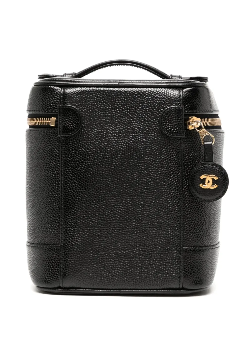 CHANEL Pre-Owned 2001-2002 pre-owned toilettas met CC-stiksel - Zwart