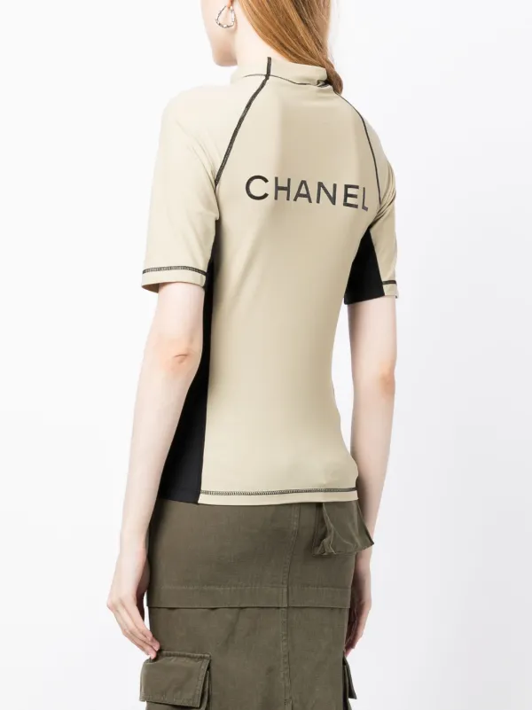 3K New Tag Chanel 2023 White Black CC Logo T Shirt Top 36 38
