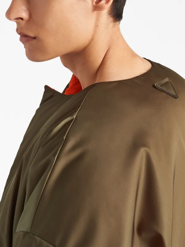 Sleevless Padded Nylon Bomber Jacket - Ready to Wear