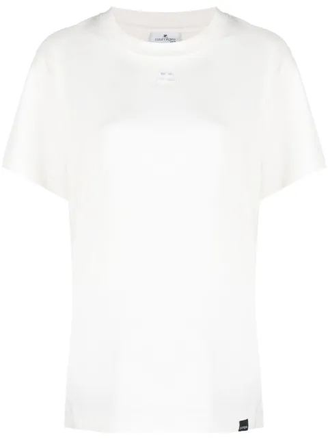 Courrèges playera con parche del logo