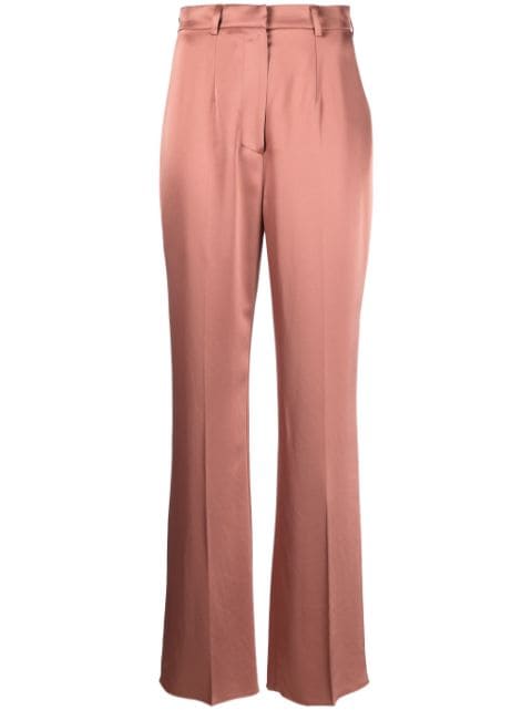 Nanushka satin straight-leg trousers