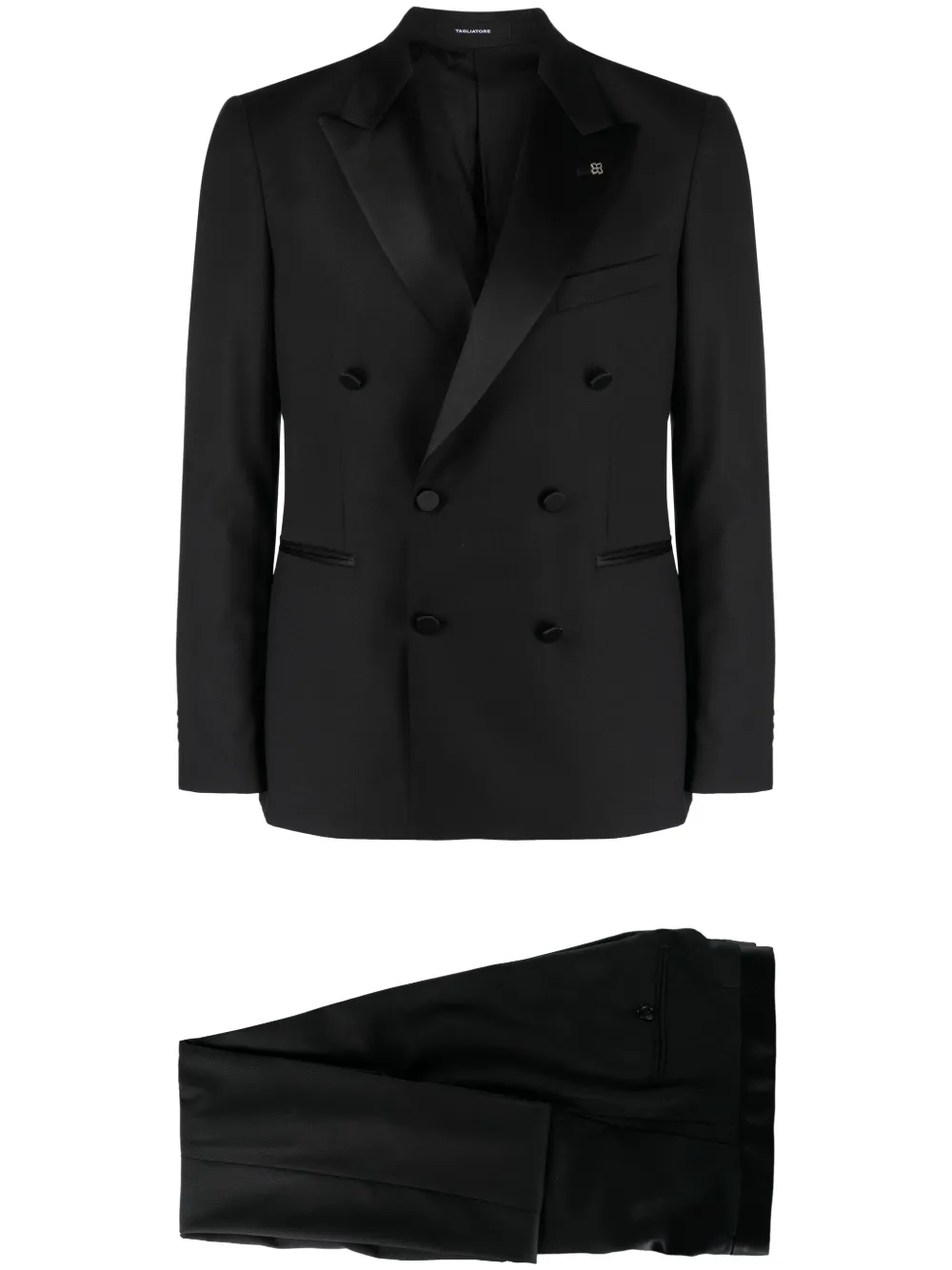 TAGLIATORE DOUBLE-BREASTED PEAK-LAPELS SUIT