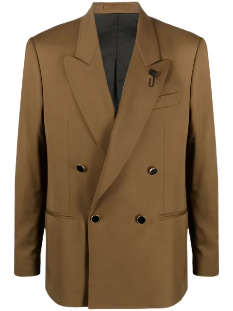 Lardini double-breasted wool blazer