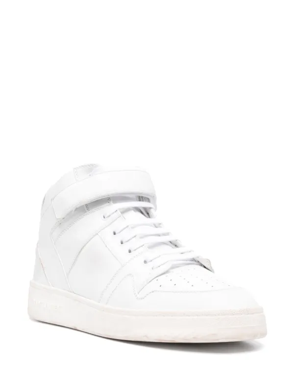 Saint Laurent レザースニーカー | ホワイト | FARFETCH JP
