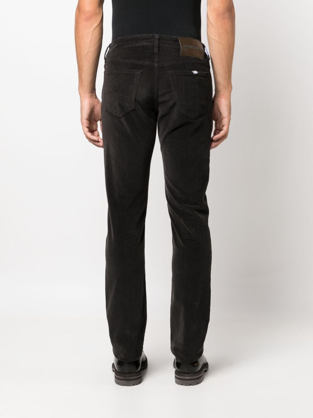 Shop Jacob Cohen Skinny-cut Corduroy Trousers In Grau