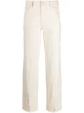 AERON Curl slit-detail straight-leg jeans - Neutrals