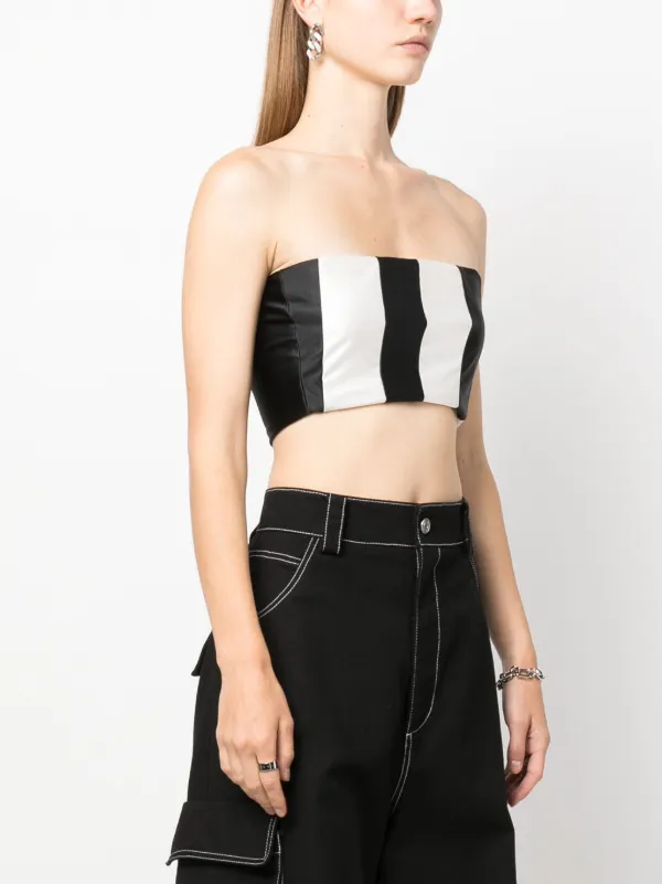 Adidas Striped Top Cropped Farfetch