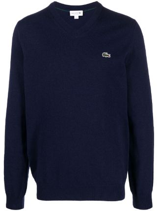 Sweater De Mujer Con Cuello En V - Lacoste - Novedades 2024