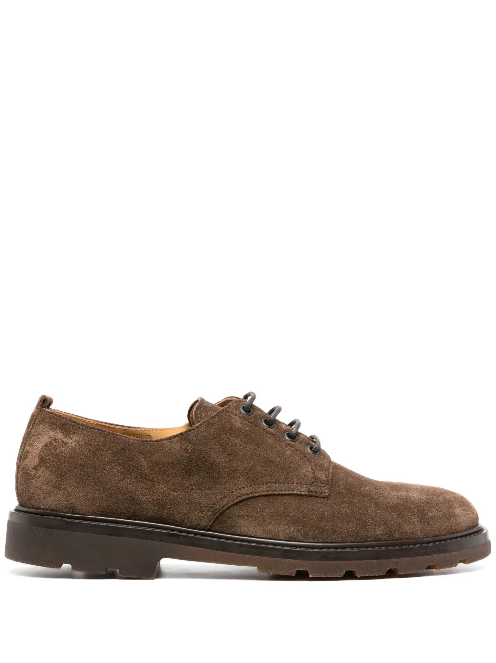 Henderson Baracco Lace-up Suede Derby Shoes In Brown