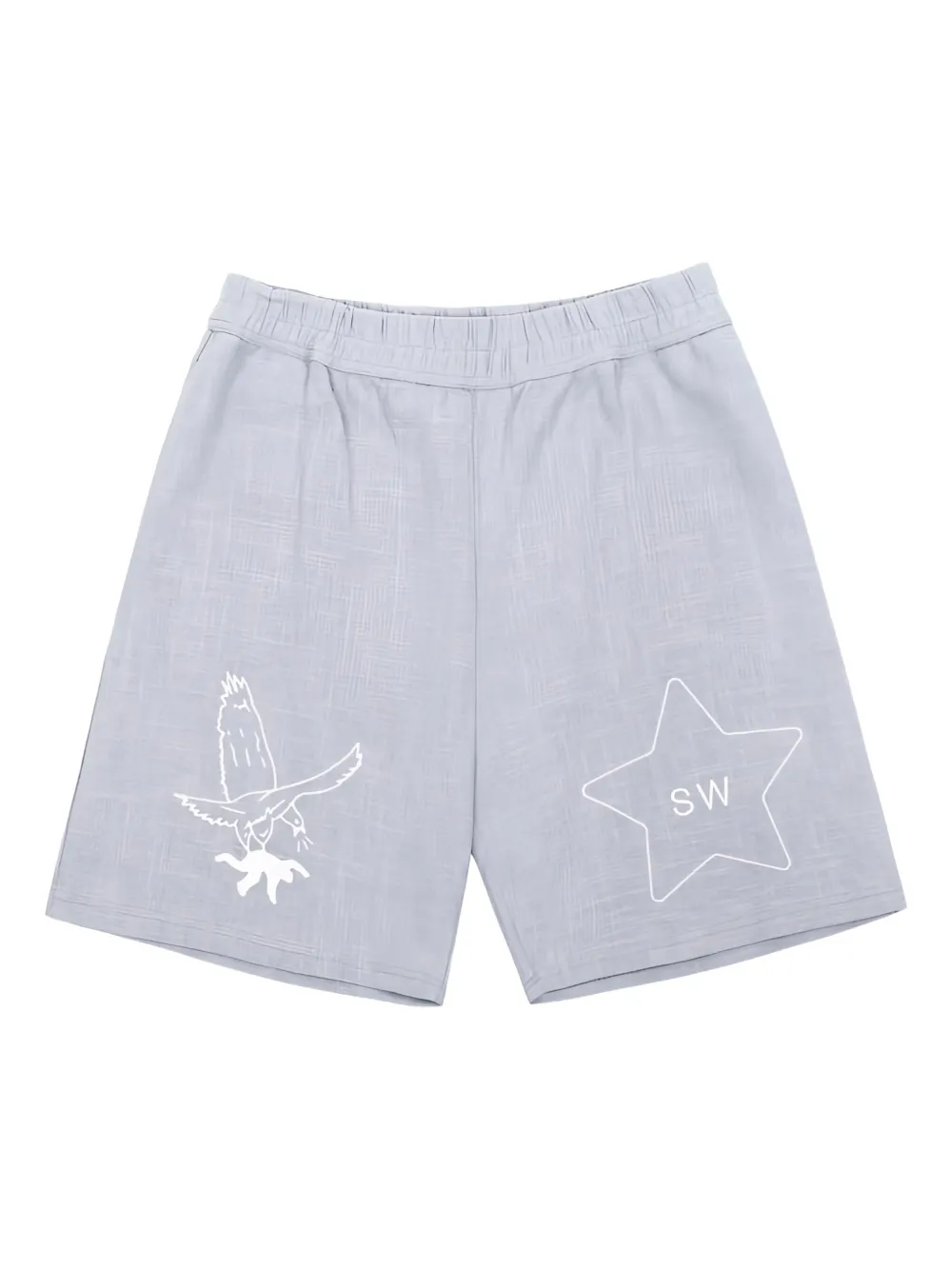 Saintwoods eagle-motif track shorts | Blue | Image 1