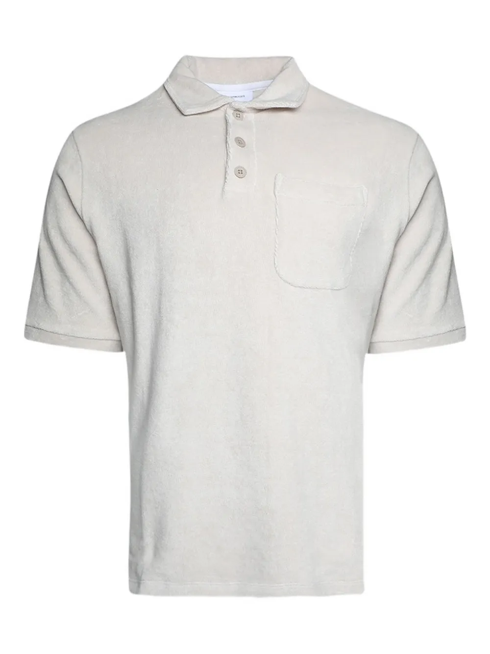 Saintwoods terry-cloth polo shirt - グレー Saintwoods terry-cloth polo shirt - グレー