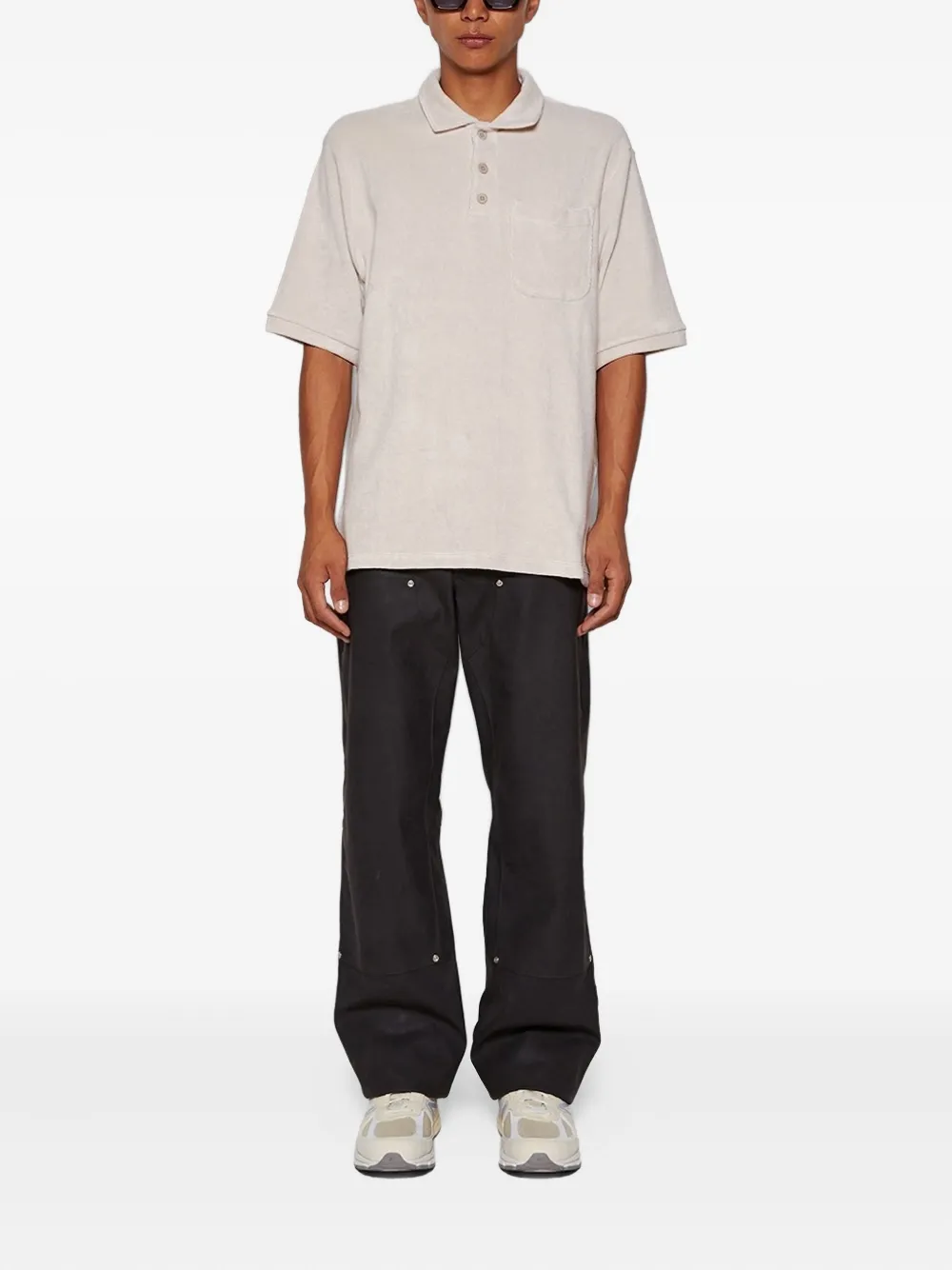 Saintwoods terry-cloth polo shirt - Grijs